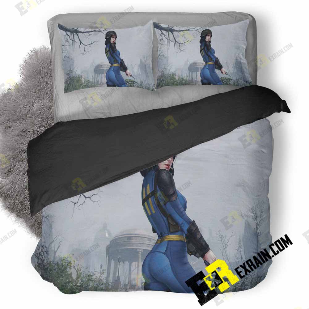 Sole Survivor Fallout Artwork Ue 3D Customized Duvet Cover Bedding Set