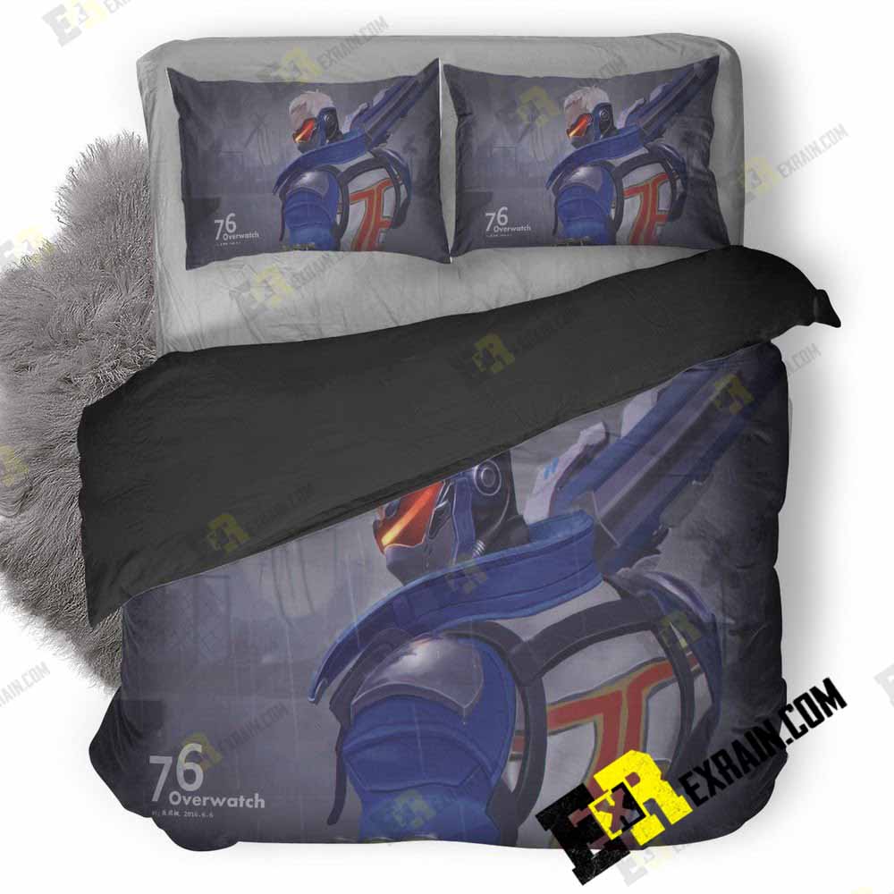 Solider 76 Overwatch 9Q 3D Customized Duvet Cover Bedding Set