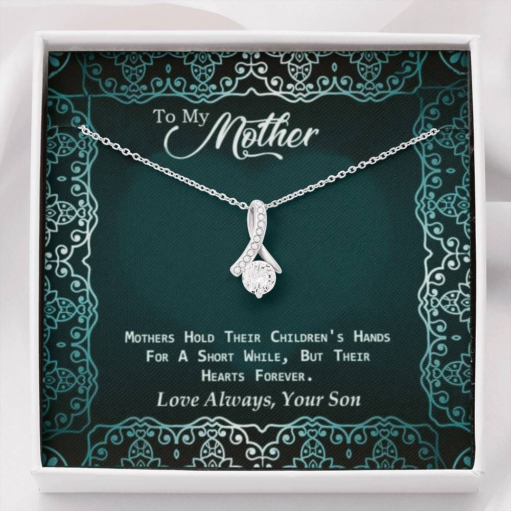 Son Gift For Mother Alluring Beauty Necklace Mothers Hold Their Children’s Hands