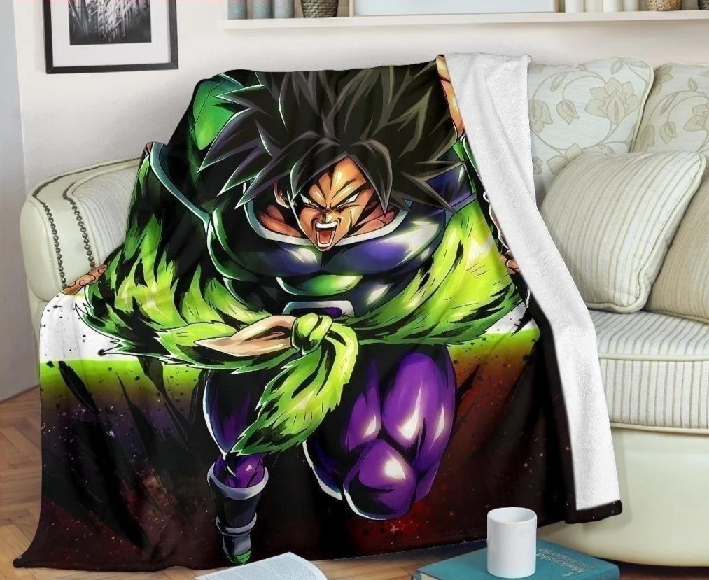 Songoku Super Saiyan Dragon Ball Sherpa Blanket Cozy Blanket Fleece Blanket