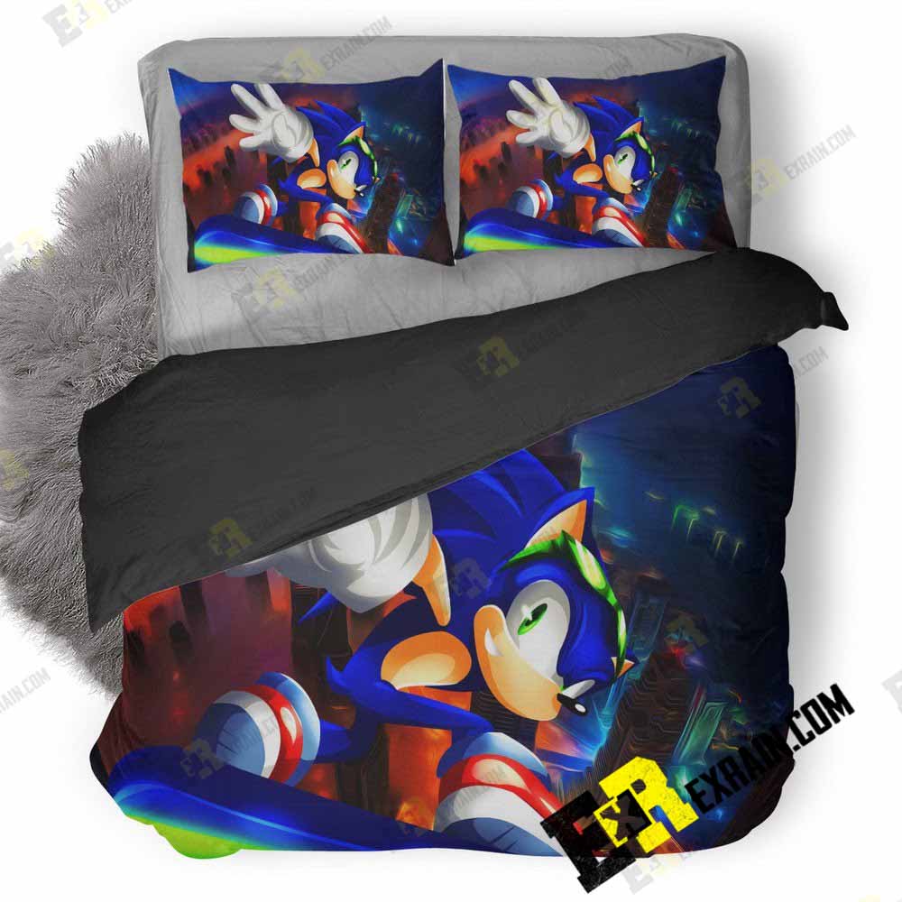Sonic Riders Un Gravitify 77 3D Customized Duvet Cover Bedding Set