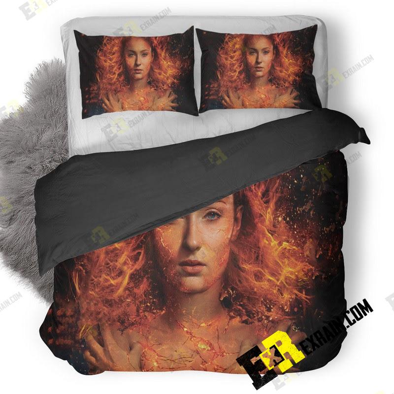 Sophie Turner In X Men Dark Phoenix 1T 3D Customized Duvet Cover Bedding Set