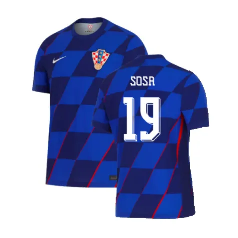 Sosa Men's Croatia 2024 Stadium10624 Away Soccer Jersey