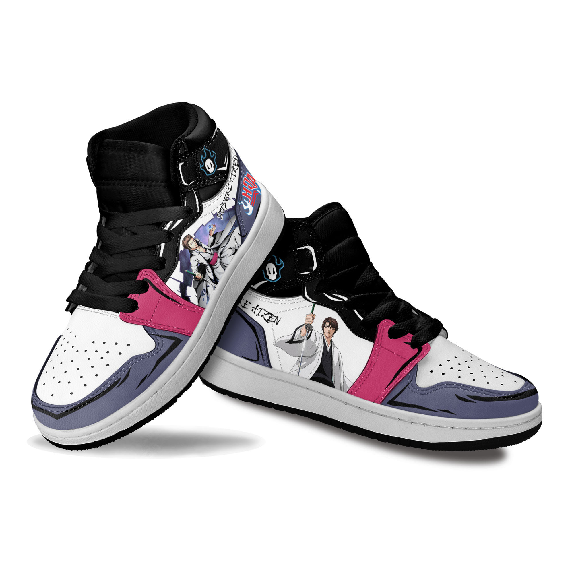 Sosuke Aizen Kids Sneakers Custom Anime Bleach Shoes For Kids