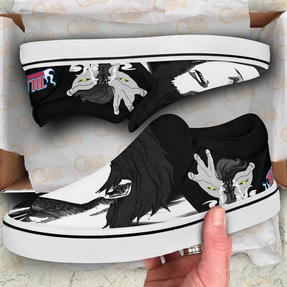 Sosuke Aizen Slip-On Shoes Canvas Custom Anime Bleach Shoes