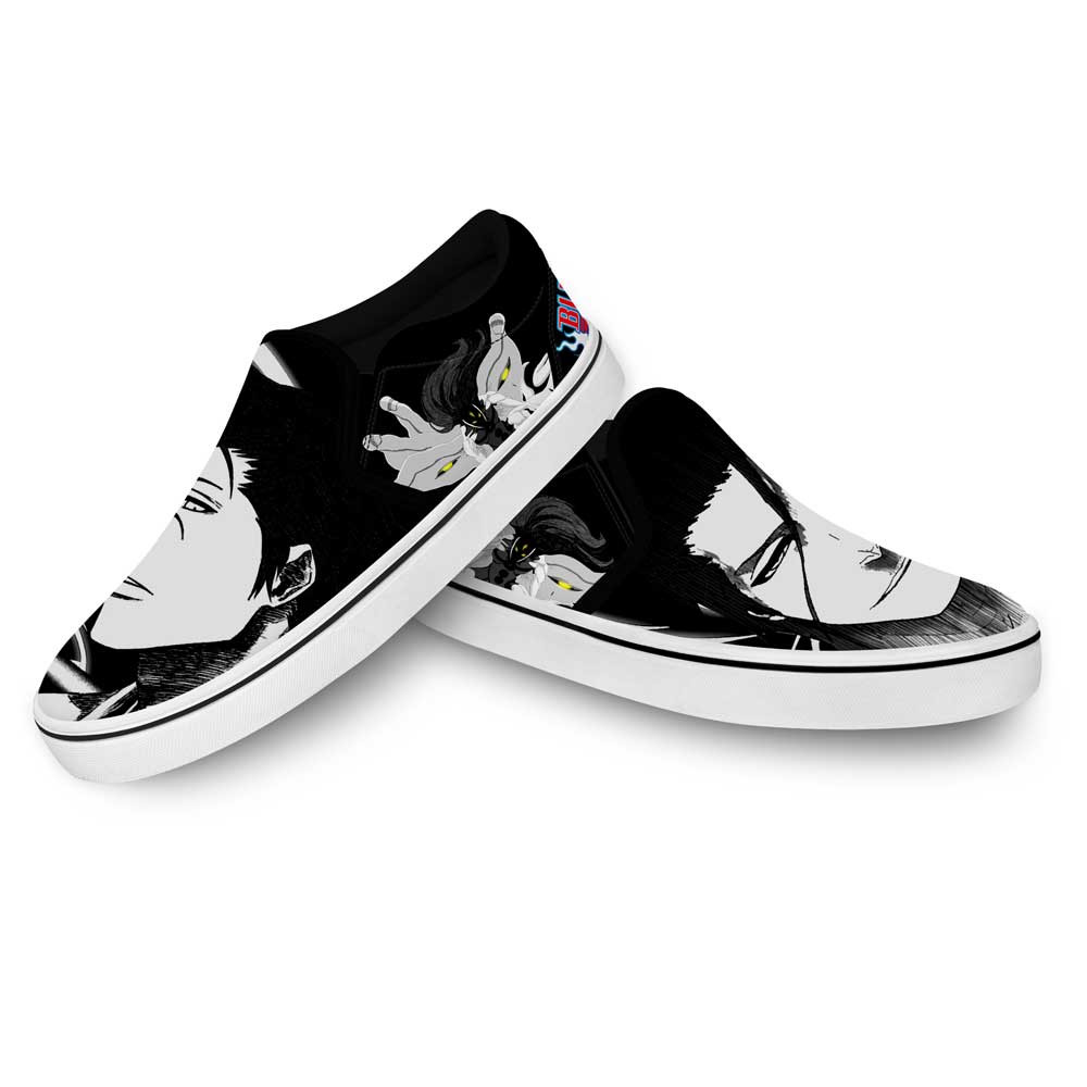 Sosuke Aizen Slip-On Shoes Canvas Custom Anime Bleach Shoes