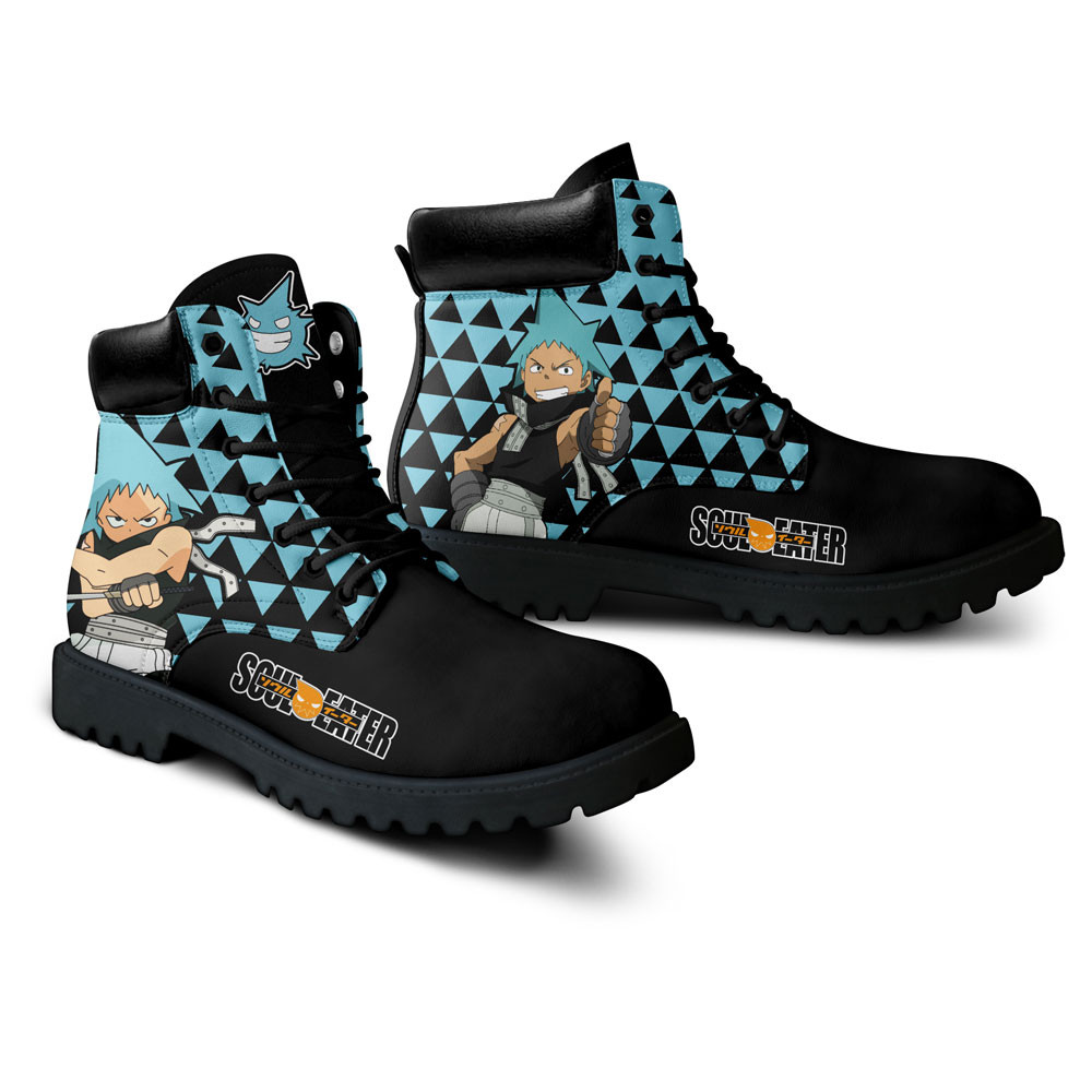 Soul Eater Black Star Boots Anime Custom Shoes