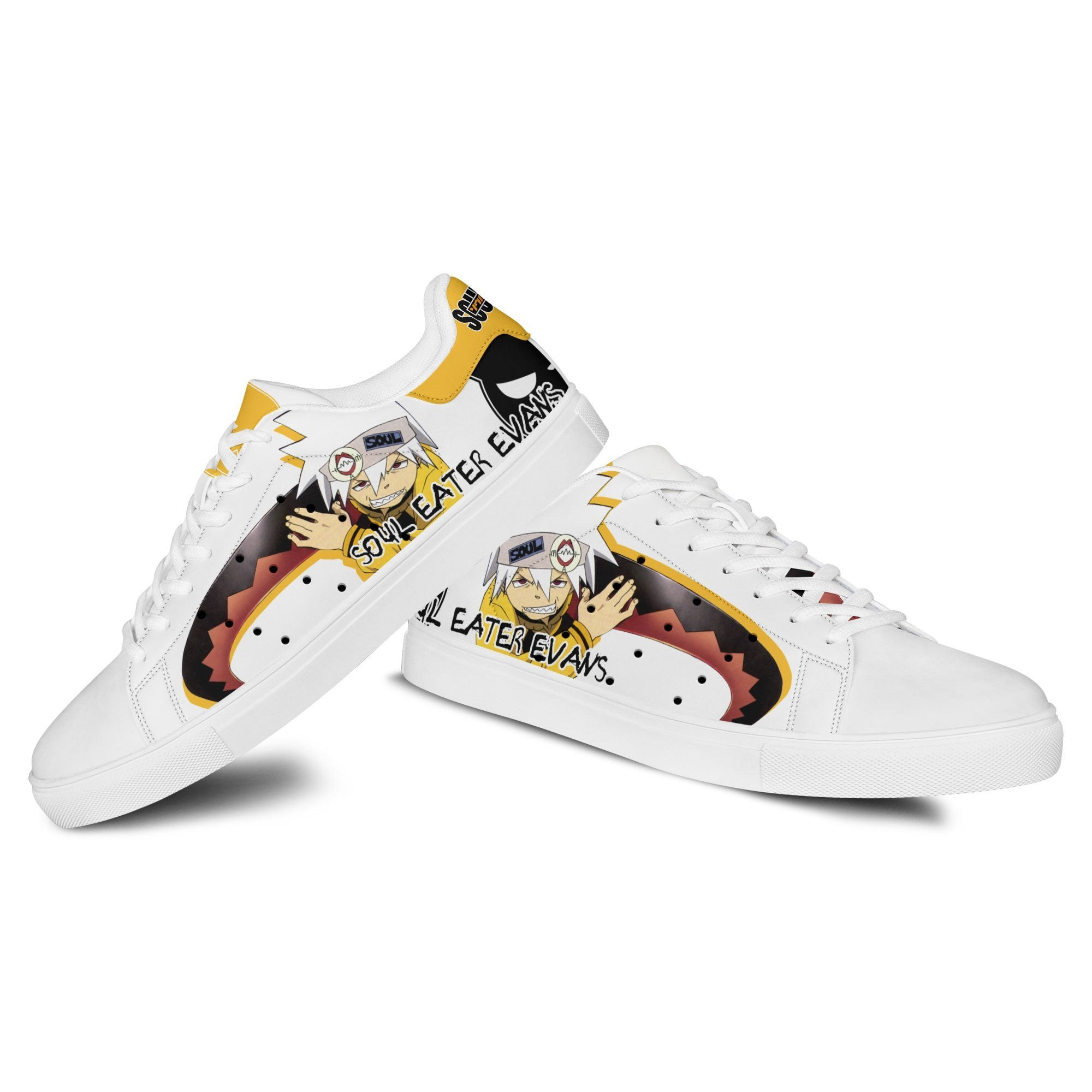 Soul Eater Evans Skate Sneakers Custom Soul Eater Anime Shoes
