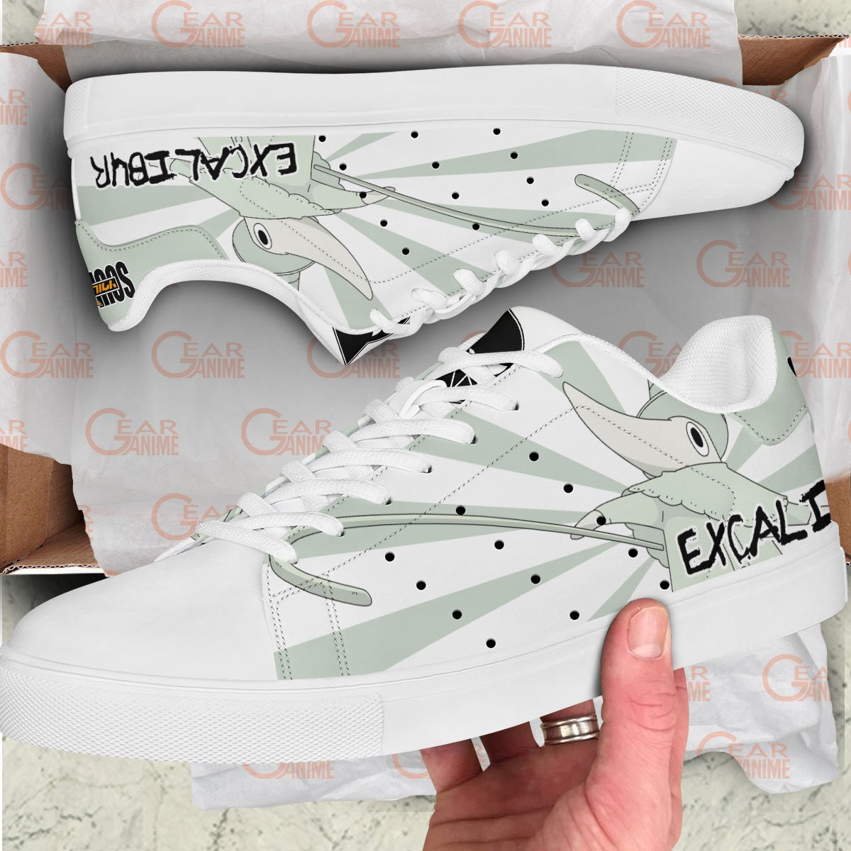 Soul Eater Excalibur Skate Sneakers Custom Soul Eater Anime Shoes