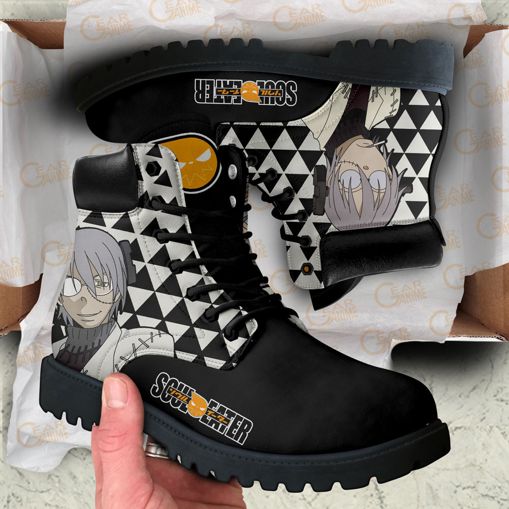 Soul Eater Franken Stein Boots Anime Custom Shoes