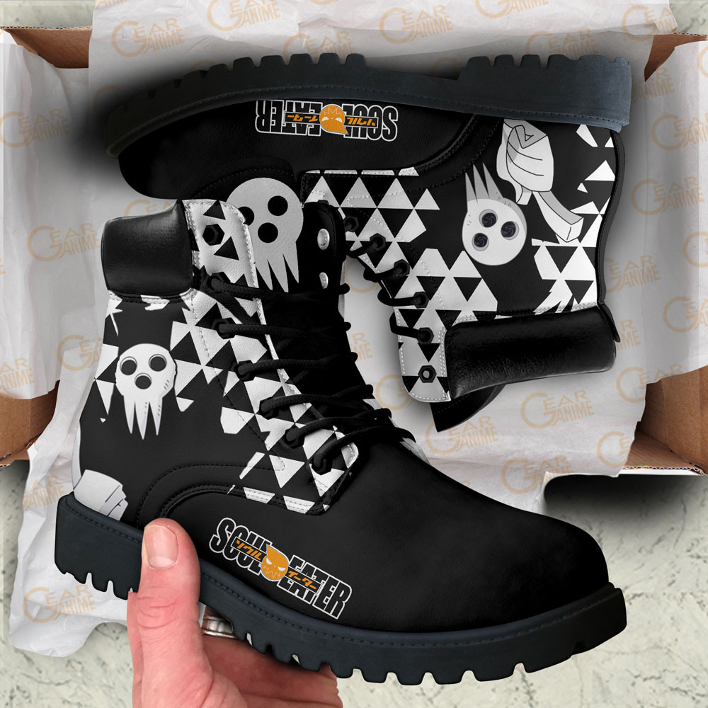 Soul Eater Shinigami Boots Anime Custom Shoes