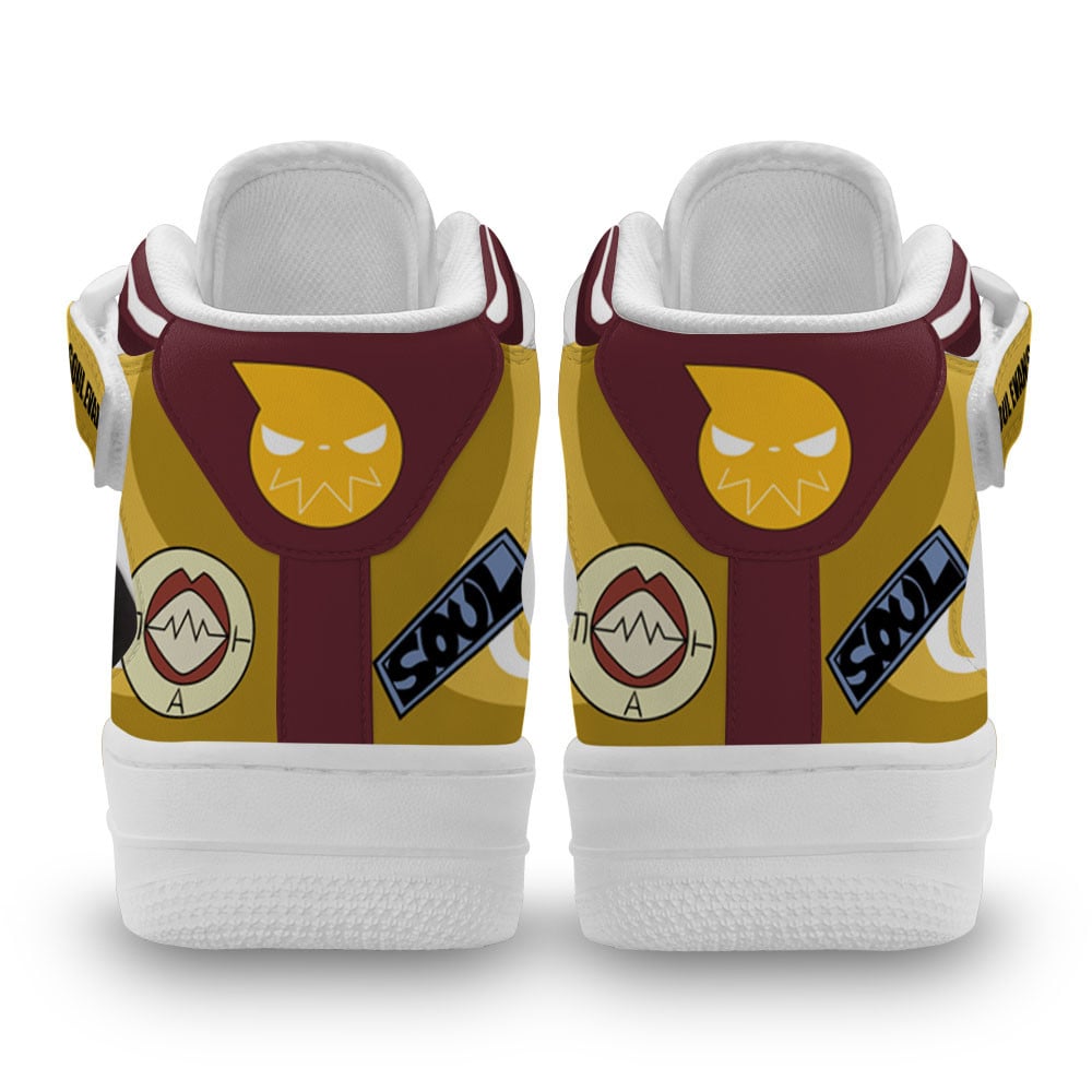 Soul Evans Sneakers Air Mid Custom Soul Eater Anime Shoes