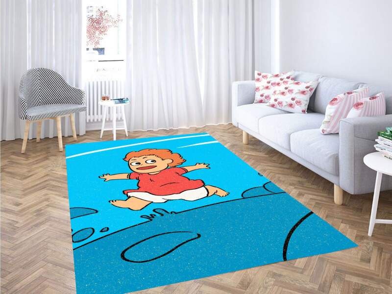 Sousuke Ponyo Carpet Rectangle Rug