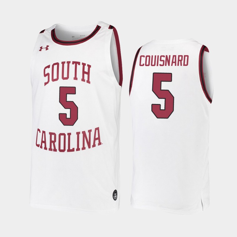 South Carolina Gamecocks Jermaine Couisnard White 2019-20 College Jersey