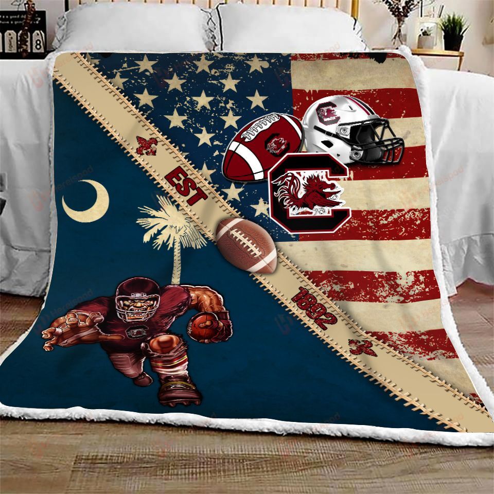 South Carolina Gamecocks Quilt Bedding Set and Fleece BlanketPlease Note: This is a duvet cover, not a comforter