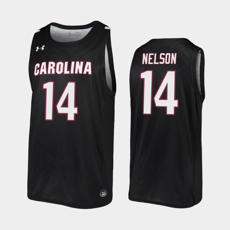 South Carolina Gamecocks South Carolina Gamecocks Nathan Nelson Black 2019-20 College Jersey