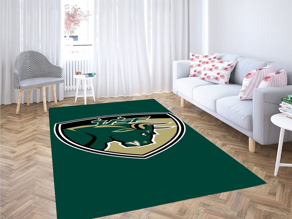 South Florida Bulls Baseball Living Room Modern Carpet Rectangle Rug