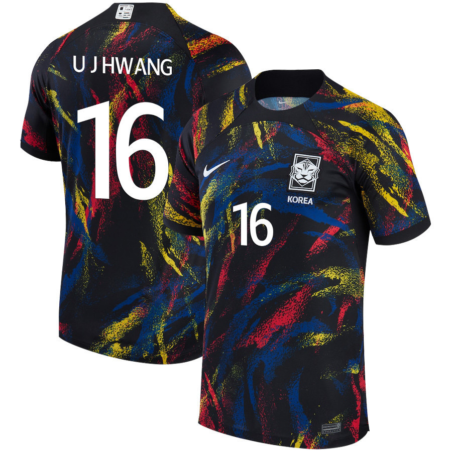 South Korean National Team 2022-23 Qatar World Cup Hwang Ui-jo 16 – Away Soccer Jersey, Men