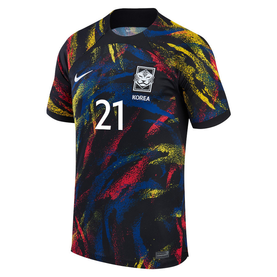 South Korean National Team 2022-23 Qatar World Cup Jo Hyeon-woo 21 – Away Soccer Jersey, Men