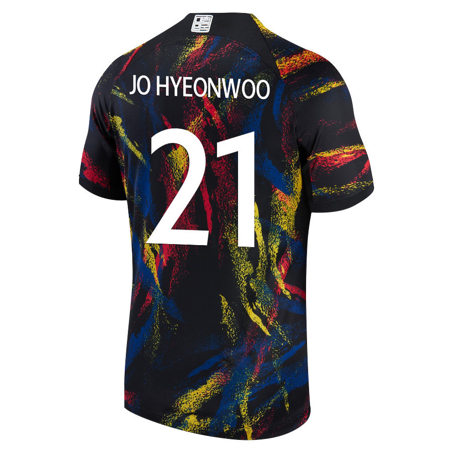 South Korean National Team 2022-23 Qatar World Cup Jo Hyeon-woo 21 – Away Soccer Jersey, Men