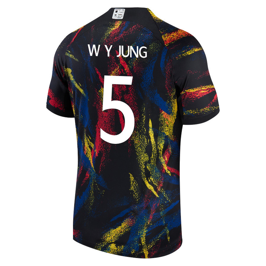 South Korean National Team 2022-23 Qatar World Cup Jung Woo-young 5 – Away Soccer Jersey, Men