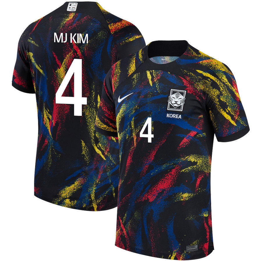 South Korean National Team 2022-23 Qatar World Cup Kim Min-jae 4 – Away Soccer Jersey, Men