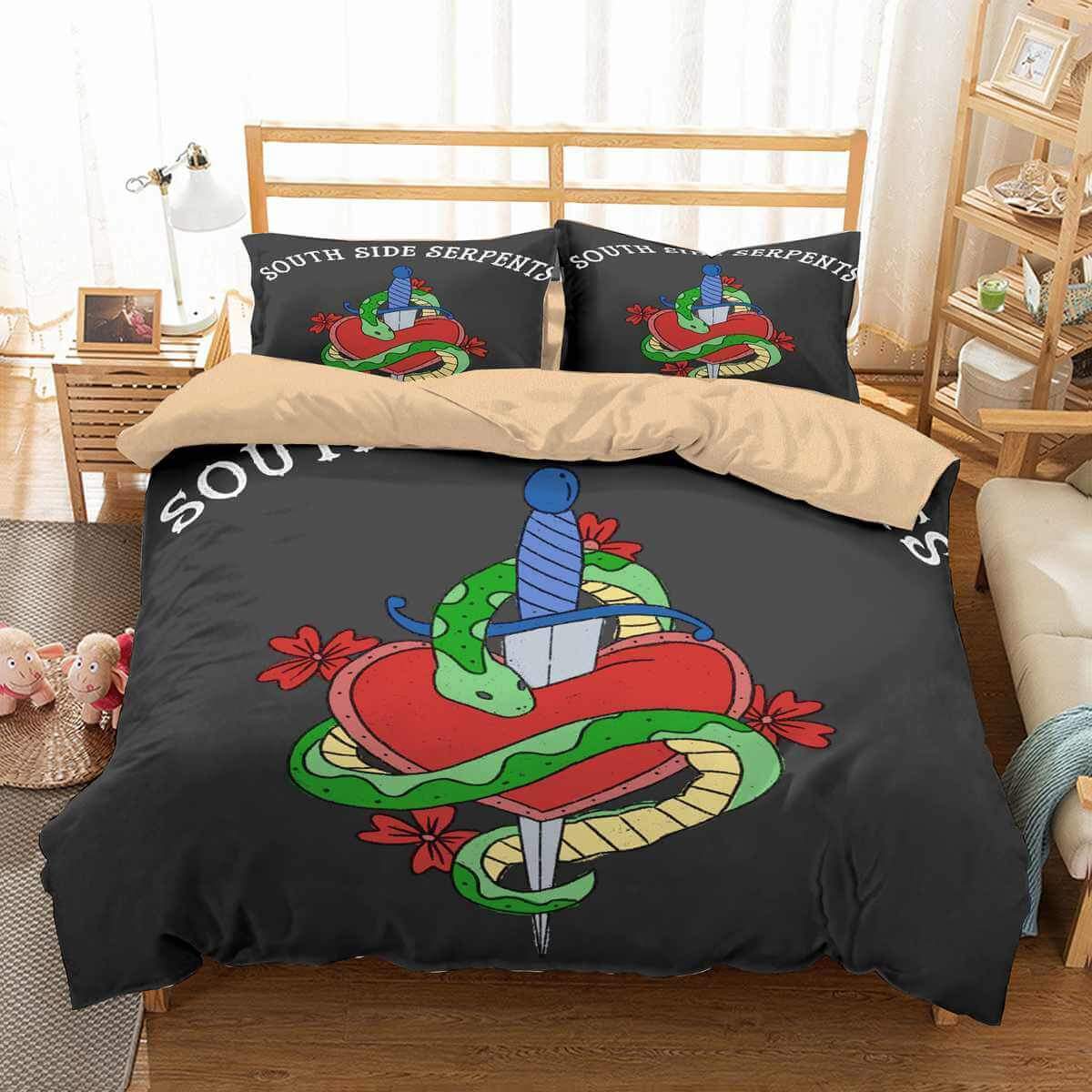 South Side Serpents 3D Customized Duvet Cover Bedding Set