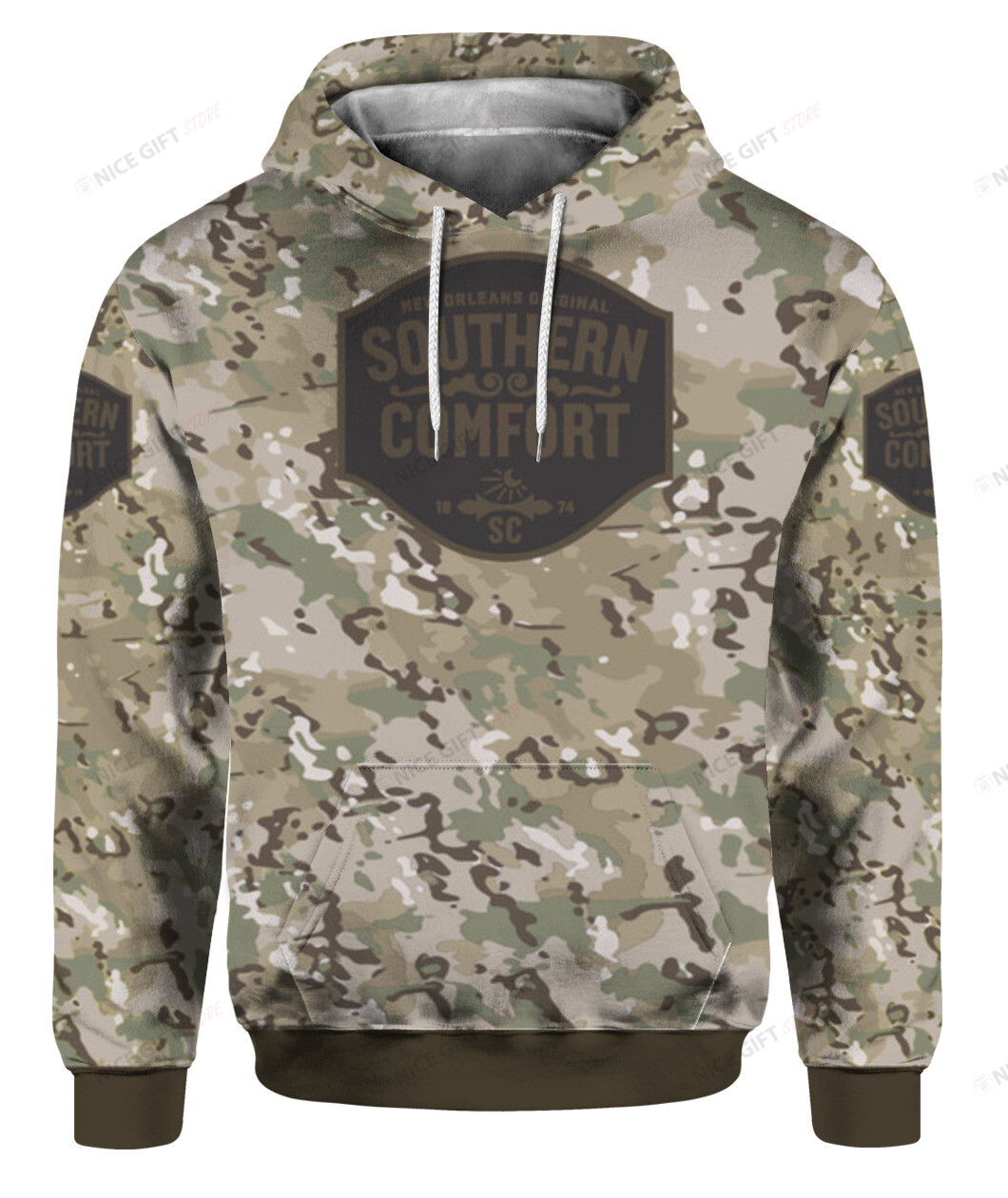 Southern Comfort Camouflage 3D Hoodie Gift For Fans