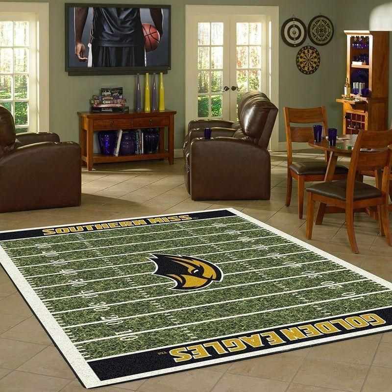 Southern Miss Golden Eagles Home Field Area Rectangle Rug