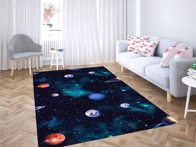 Space Cosmo Wallpaper Carpet Rectangle Rug