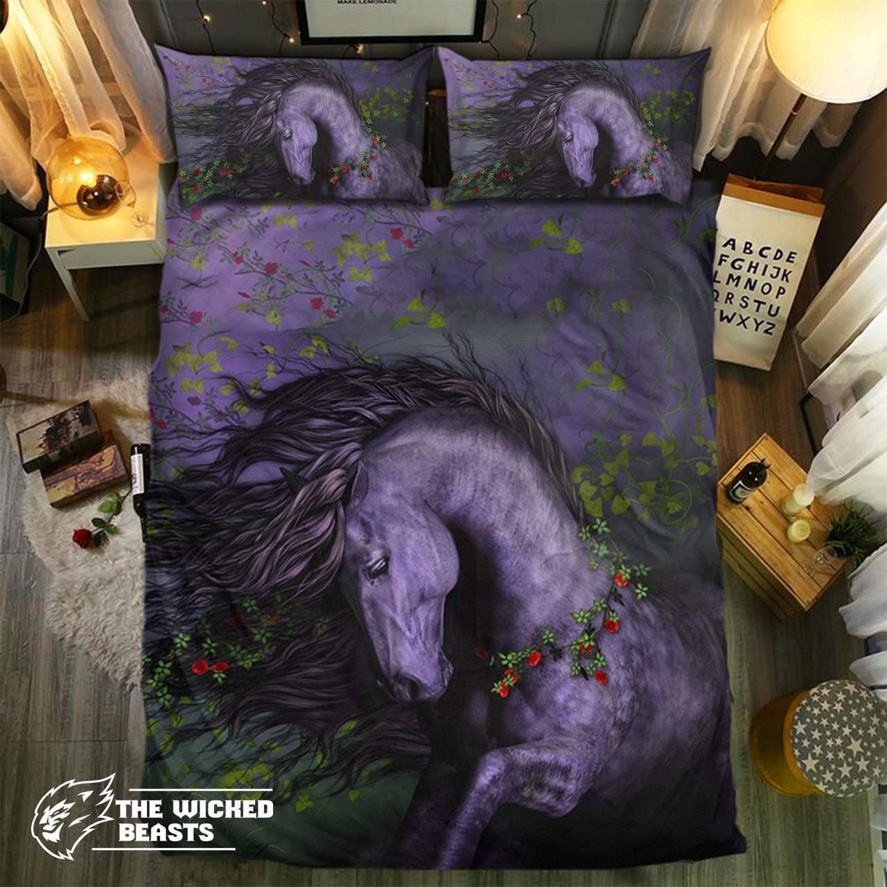 Special Horse Collection 663D Customized Duvet Cover Bedding Set