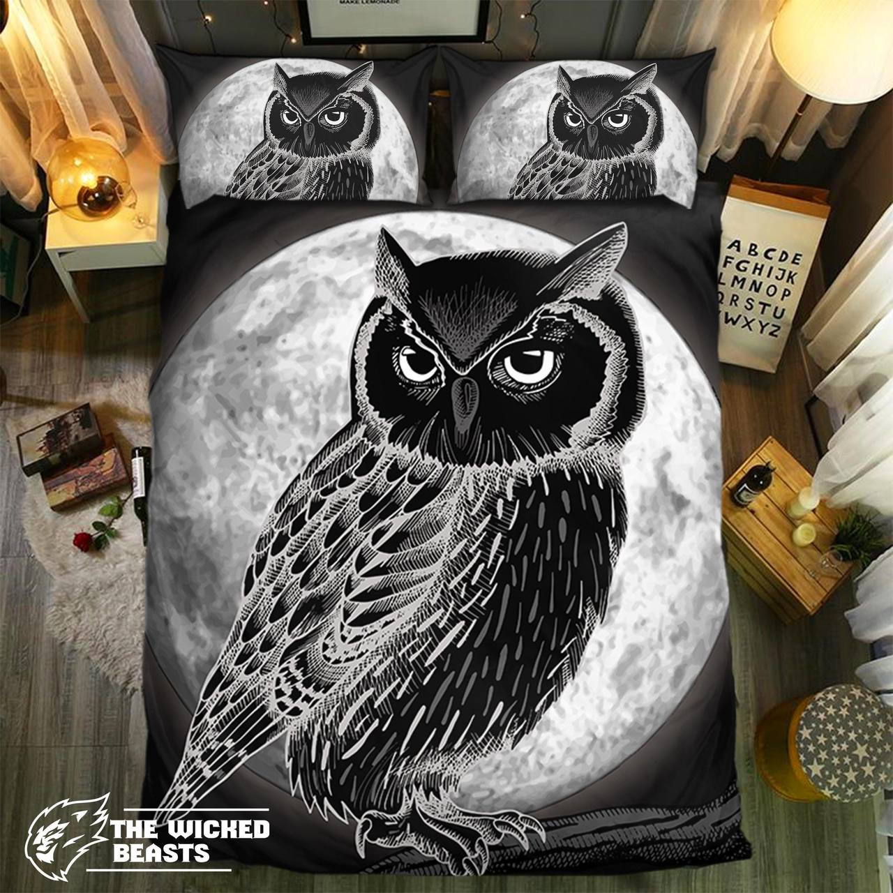 Special Owl Collection Customized Duvet Cover Bedding Set