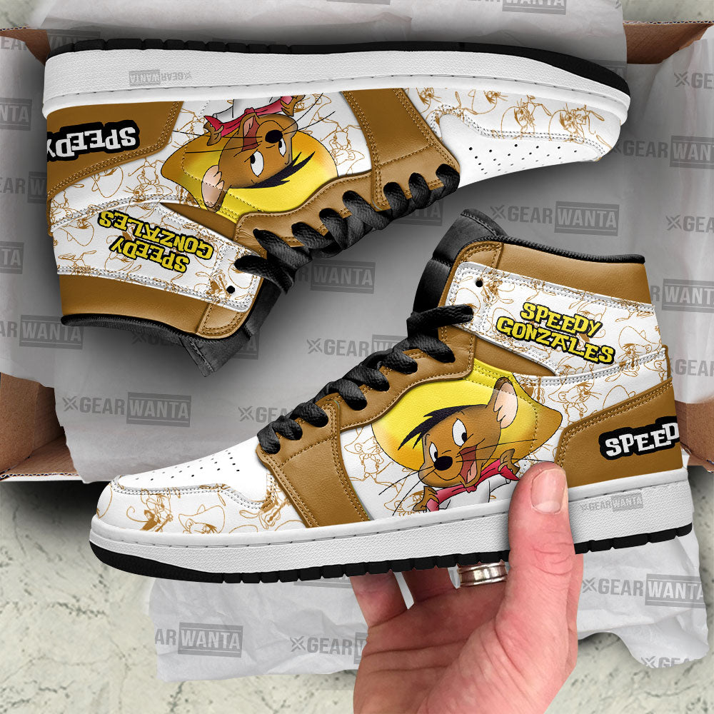 Speedy Gonzales J1 Shoes For Cartoon Fans Sneakers, Air Jordan Hightop
