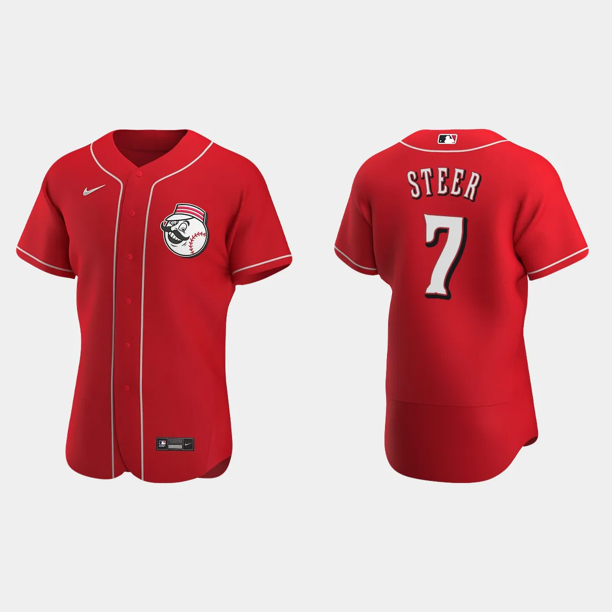 Spencer Steer Cincinnati Reds Jersey - Scarlet