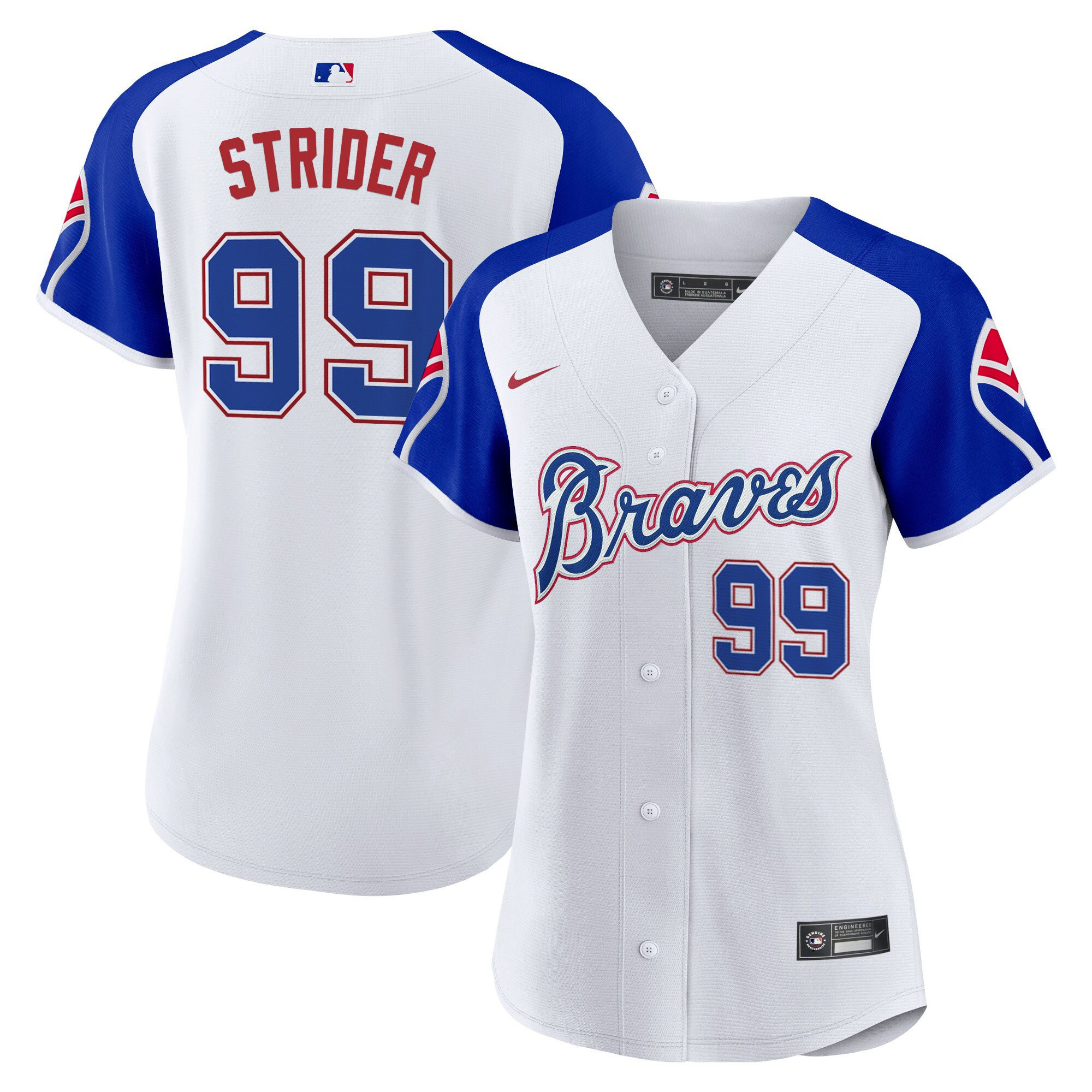 Spencer Strider Women's Atlanta Braves Throwback 1974 - 1982 Baseball 1974 Jersey - All Stitched