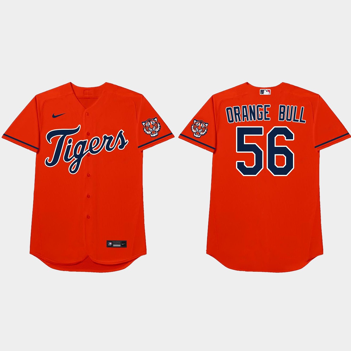 Spencer Turnbull 2021 Players’ Weekend Orange Bull Nickname Jersey – Orange