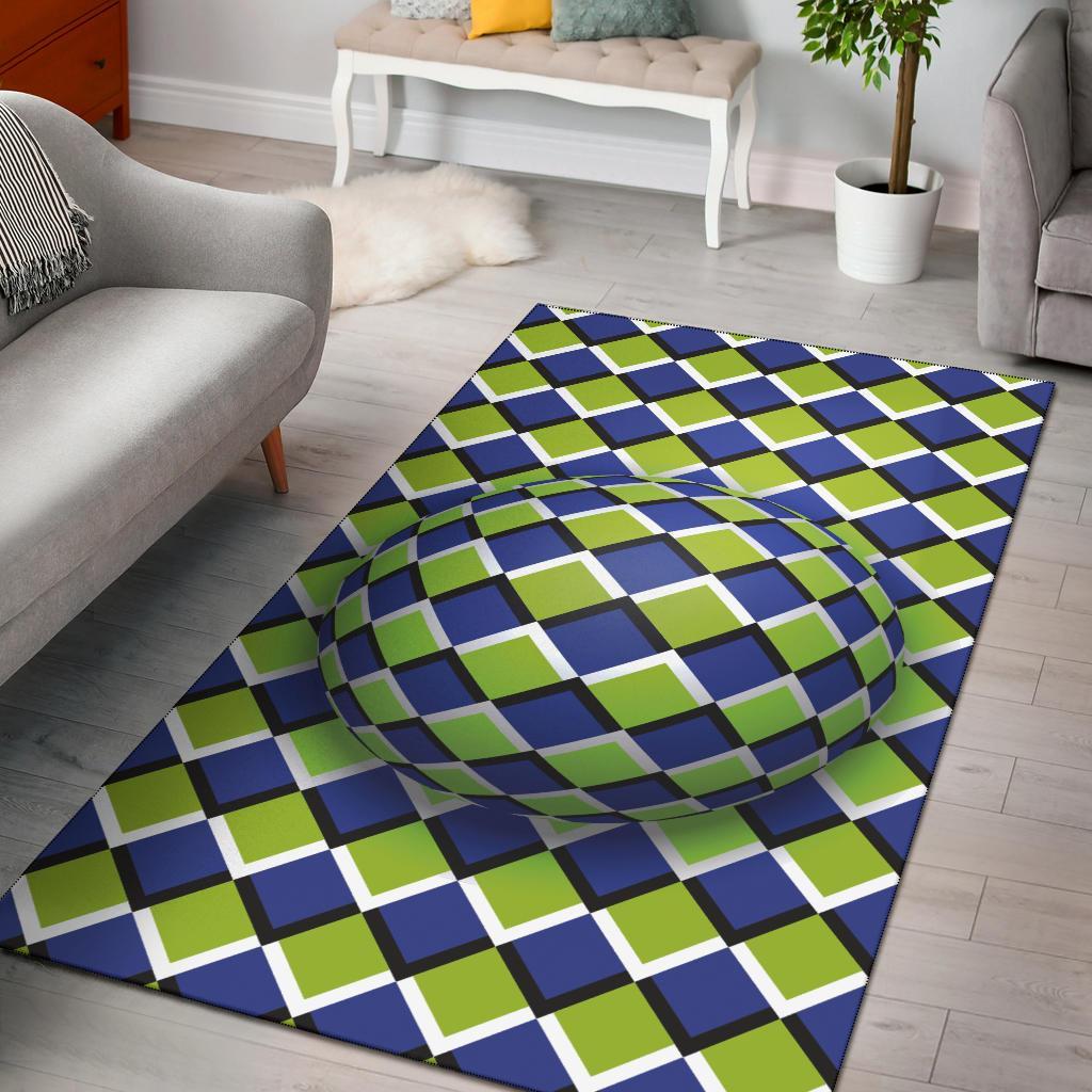 Sphere Circle Optical Illusion Area Rectangle Rug