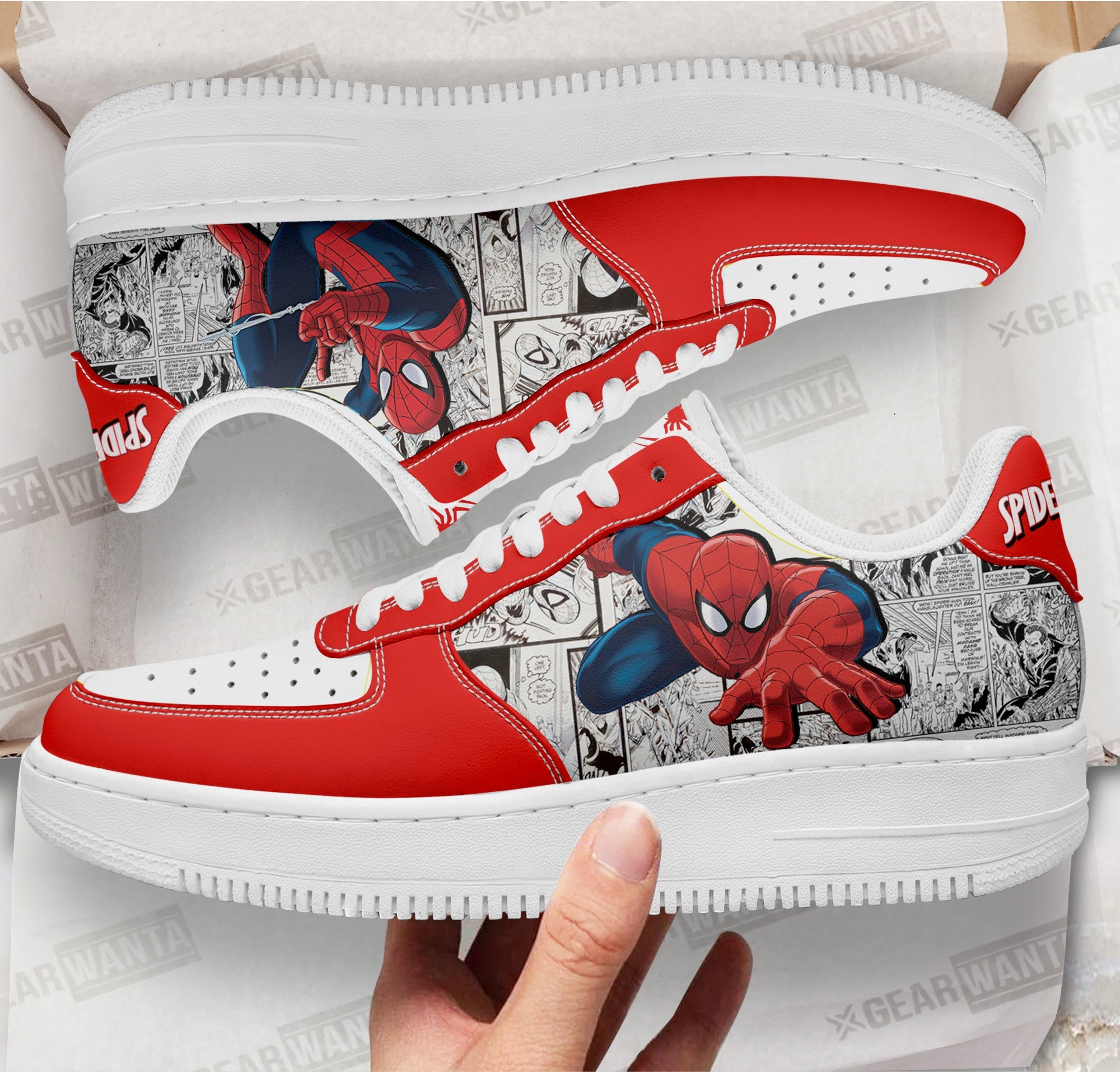 Spider-Man Air Sneakers Custom Comic Shoes