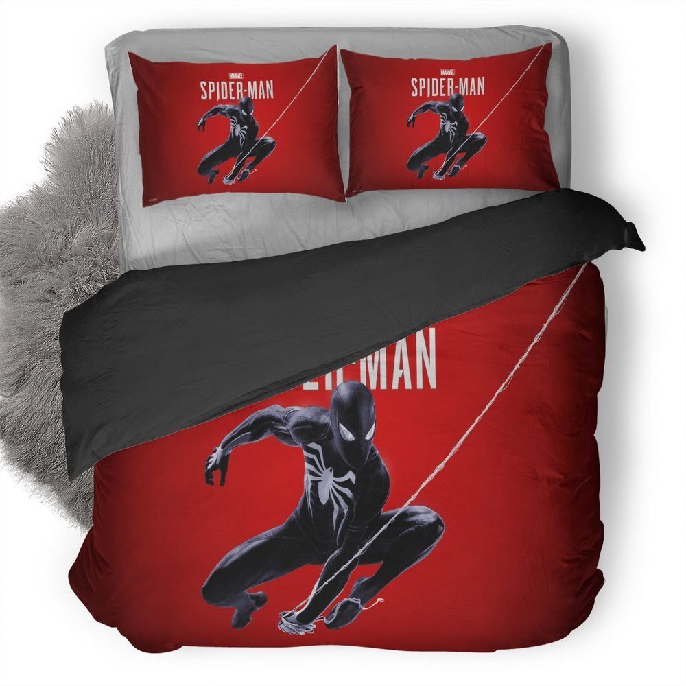 Spider-Man Black Suit 3D Customized Duvet Cover Bedding Set