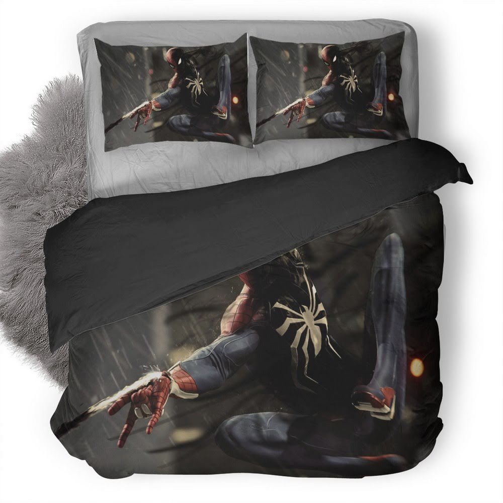 Spider-Man Black Suit 3D Customized Duvet Cover Bedding Set