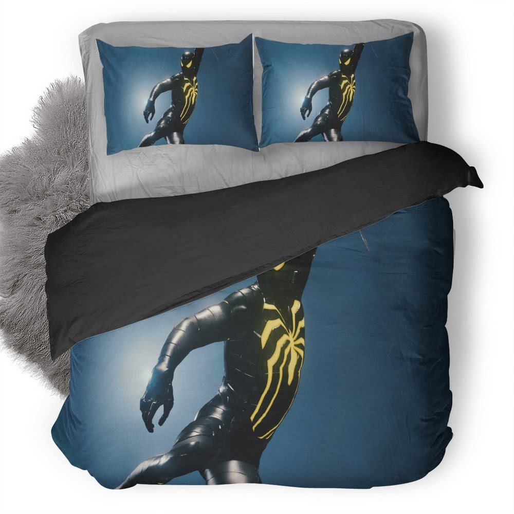 Spider-Man Black Suit 3D Customized Duvet Cover Bedding Set