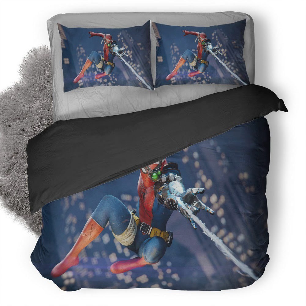 Spider-Man Dlc Cyborg 3D Customized Duvet Cover Bedding Set