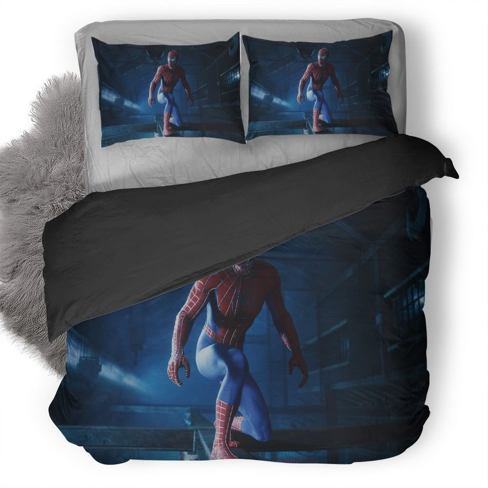 Spider-Man In The Warehouse 3D Customized Duvet Cover Bedding Set