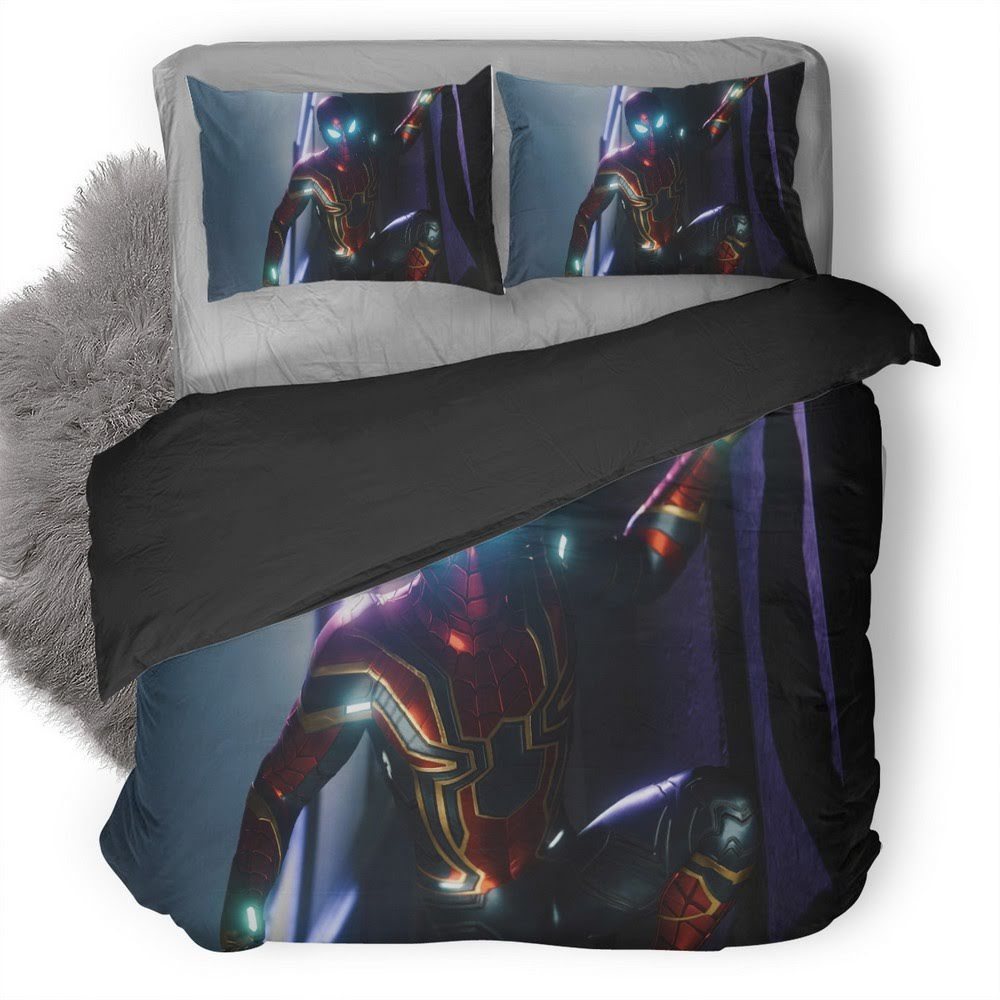 Spider-Man Iron Spider Suit 3D Customized Duvet Cover Bedding Set