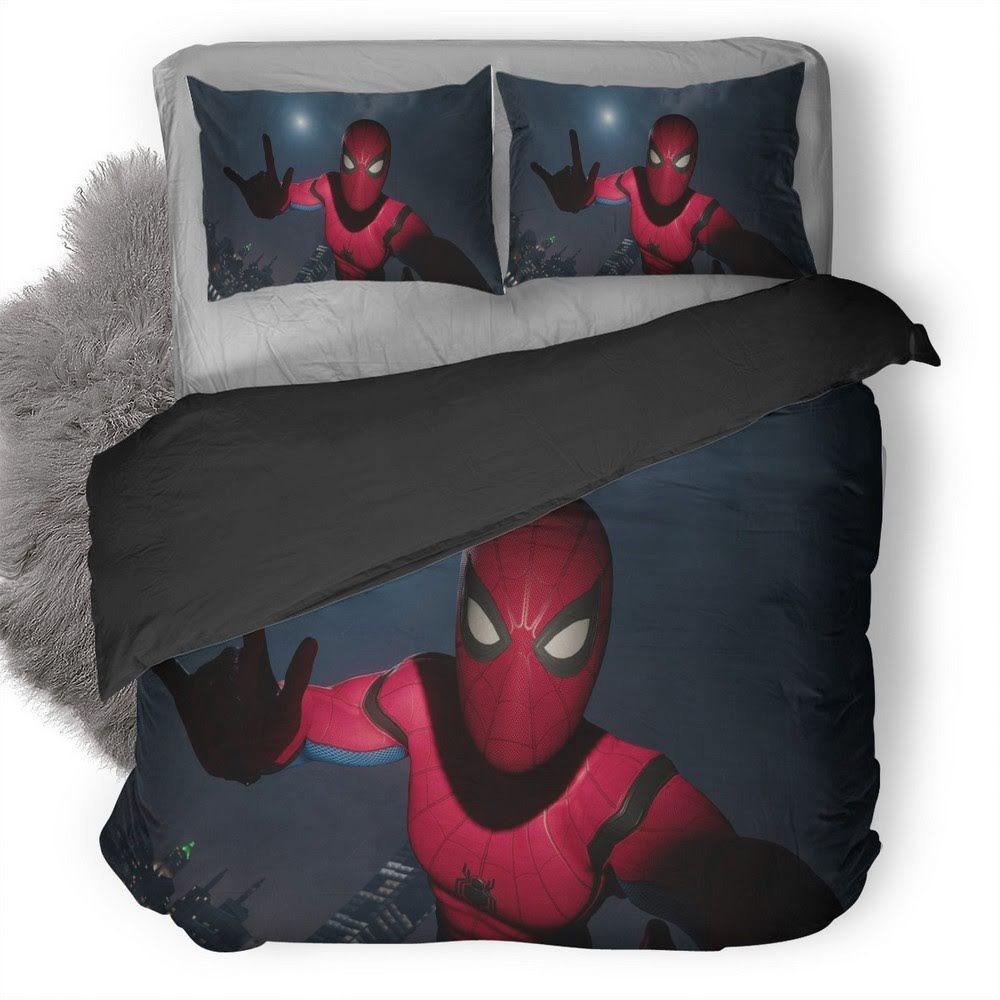 Spider-Man Taking Selfie 3D Customized Duvet Cover Bedding Set