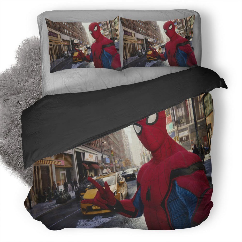 Spider-Man Taking Selfie 3D Customized Duvet Cover Bedding Set