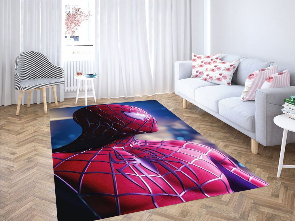 Spider-man Wallpaper Living Room Modern Carpet Rectangle Rug