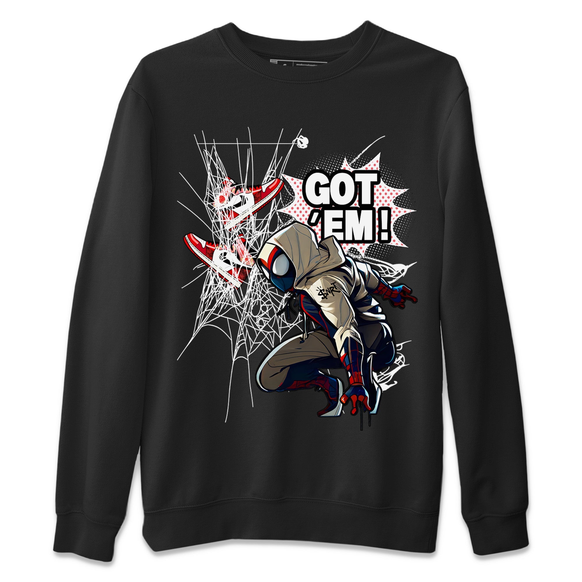 Spider Got Em Unisex Sweater – Air Jordan 1 Spider Man, Sneakers Matching Sweater