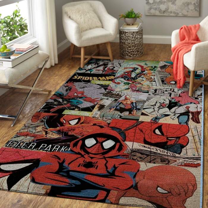 Spider Man Avengers Marvel Rectangle Rug– Custom Size And Printing