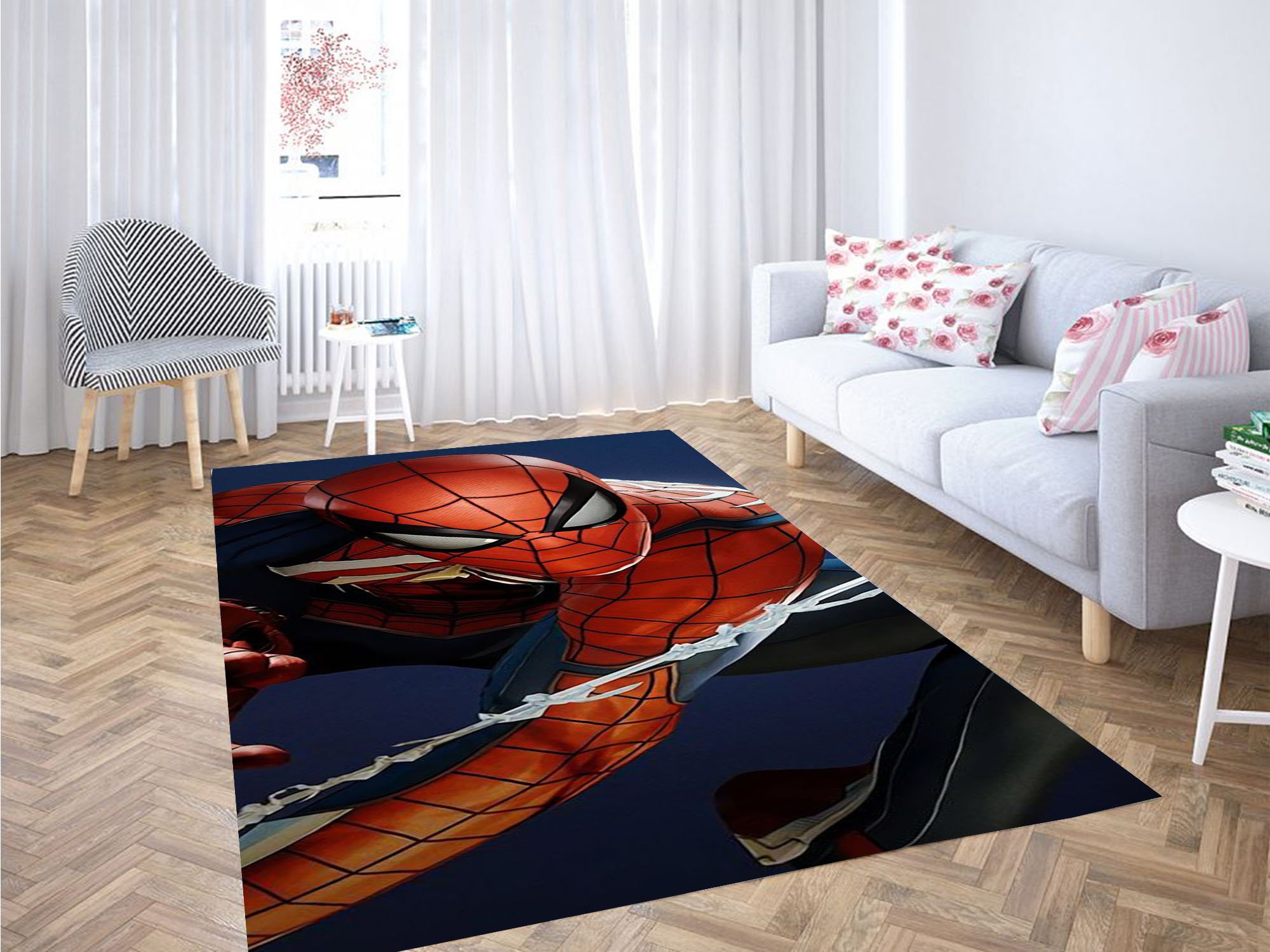 Spider Man Backgrounds Carpet Rectangle Rug